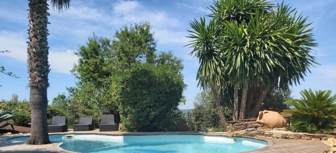 Beautiful Villa With A Stunning View Roujan Eksteriør bilde