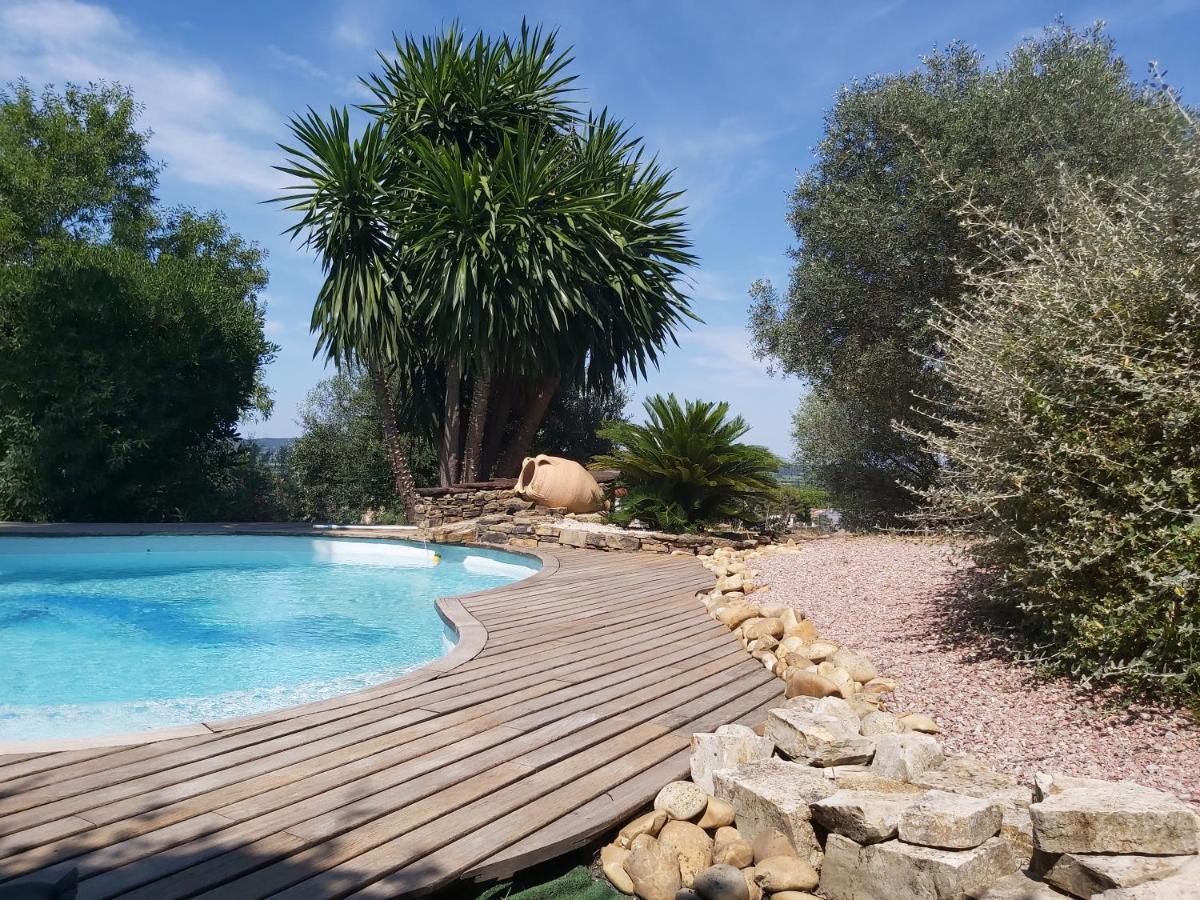 Beautiful Villa With A Stunning View Roujan Eksteriør bilde