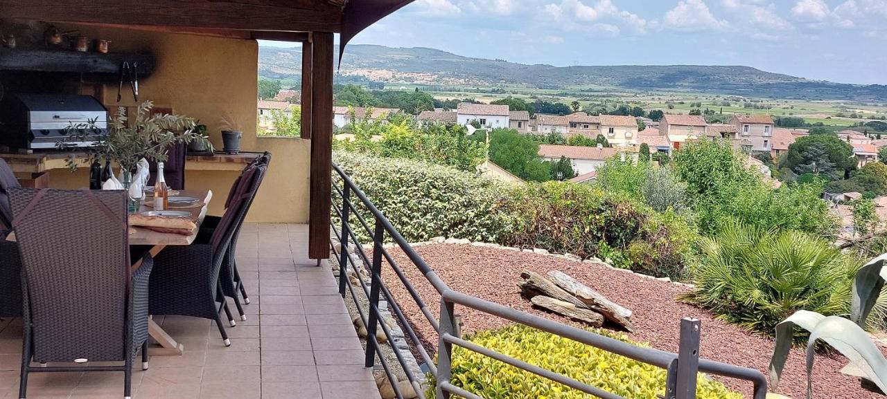 Beautiful Villa With A Stunning View Roujan Eksteriør bilde