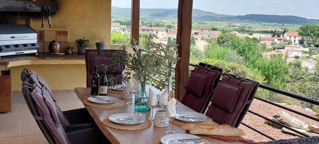 Beautiful Villa With A Stunning View Roujan Eksteriør bilde