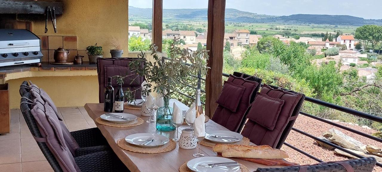 Beautiful Villa With A Stunning View Roujan Eksteriør bilde