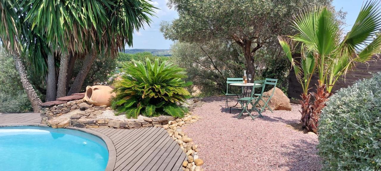 Beautiful Villa With A Stunning View Roujan Eksteriør bilde